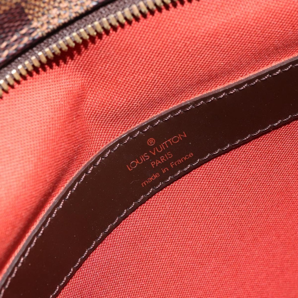 Louis Vuitton Naviglio Handbag Damier Brown Canvas Shoulder Bag