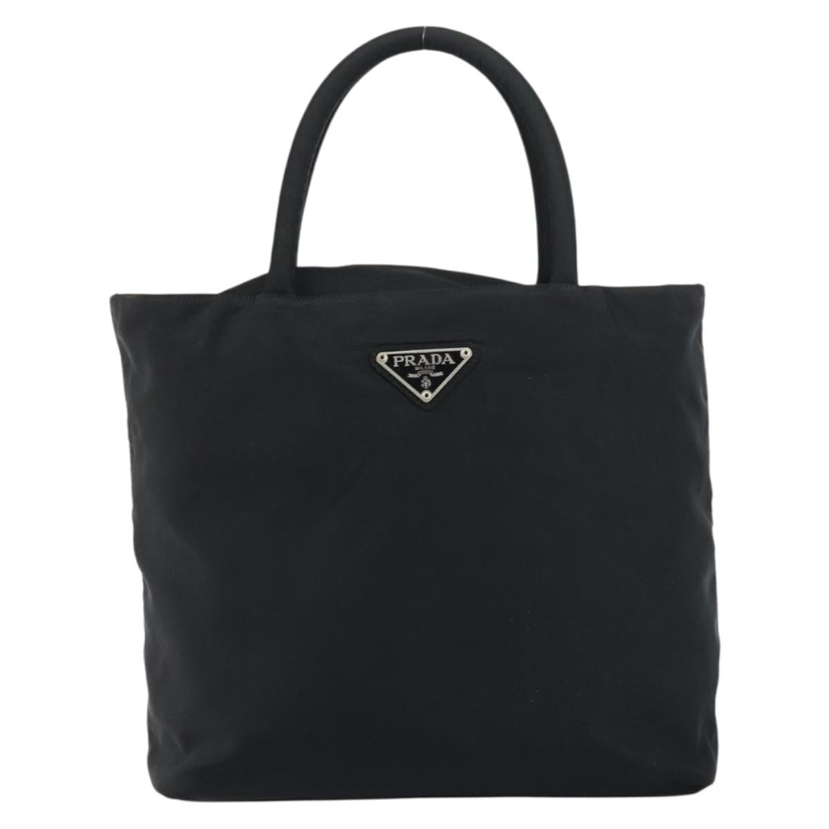 Prada Vintage Zip Tote Tessuto Black Nylon Tote Bag Bag