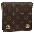 Louis Vuitton Case Jewelry Box Canvas Brown Canvas Wallets Accessory