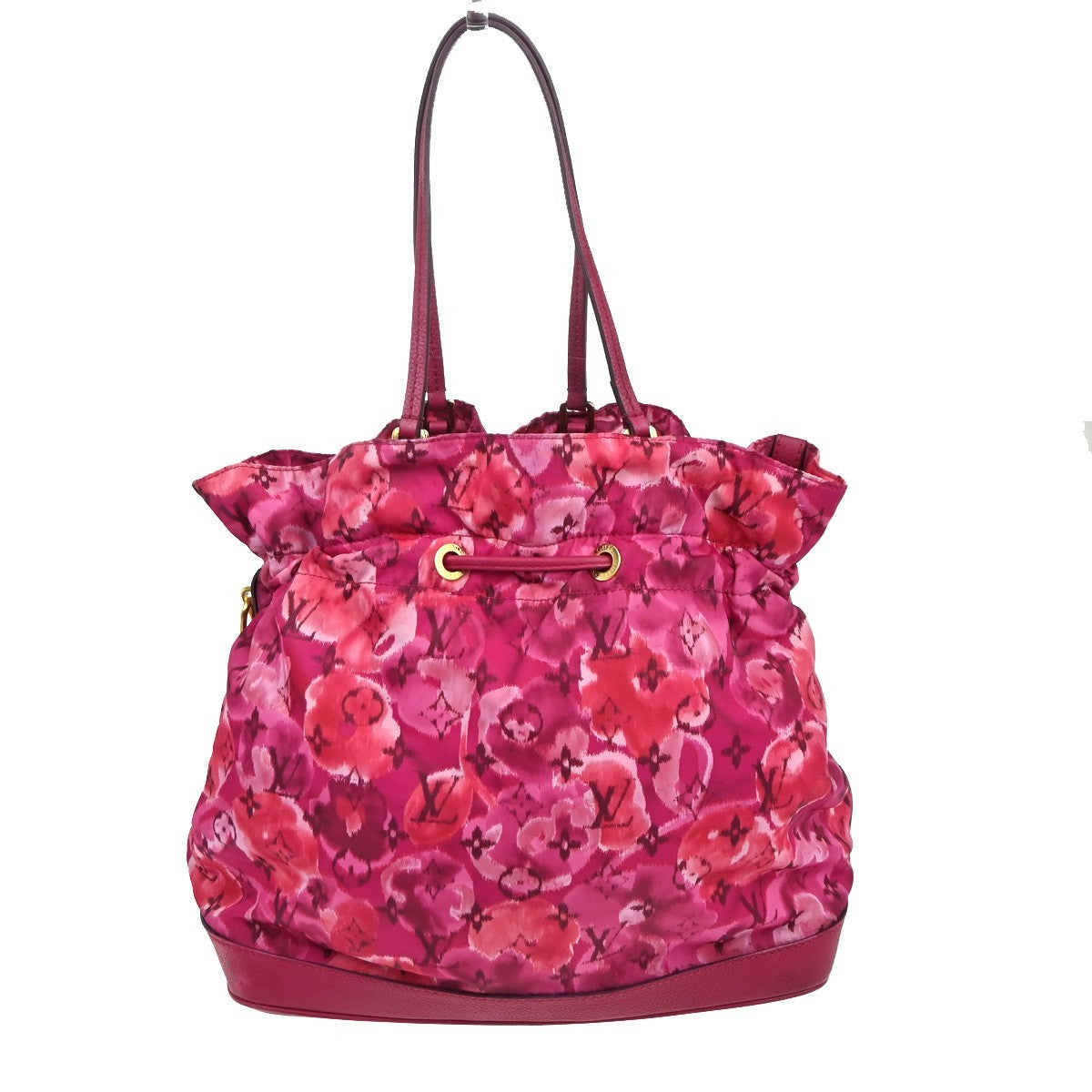 Louis Vuitton Noefull Handbag Ikat Nylon Pink Nylon Shoulder Bag