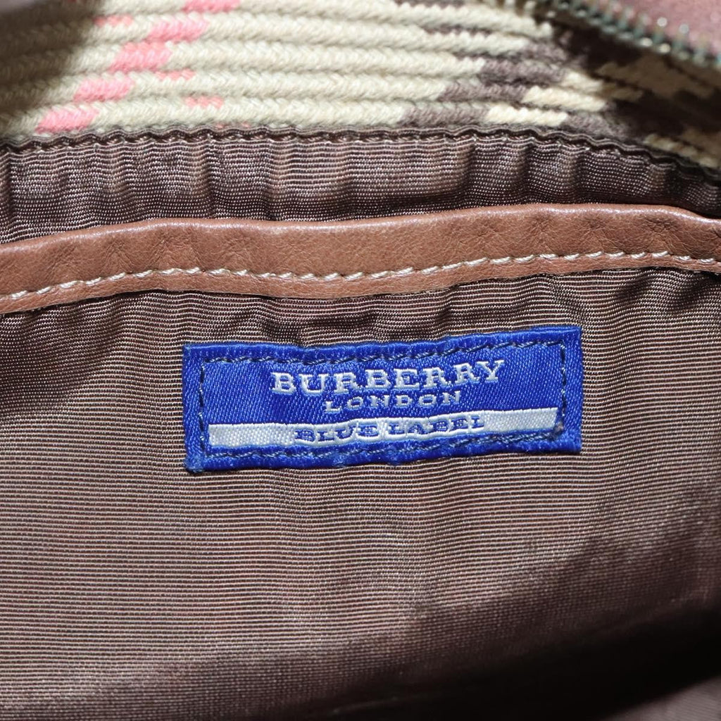 Burberry Blue Label Shoulder Bag Canvas Beige Canvas Shoulder Bag