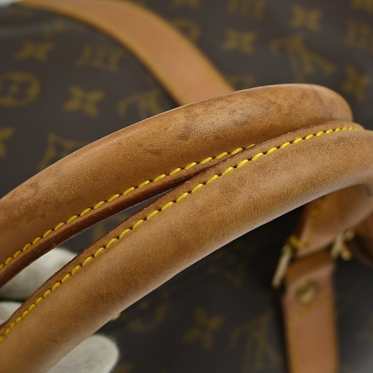 Louis Vuitton Keepall Bag Monogram Canvas Brown Canvas Travel Bag