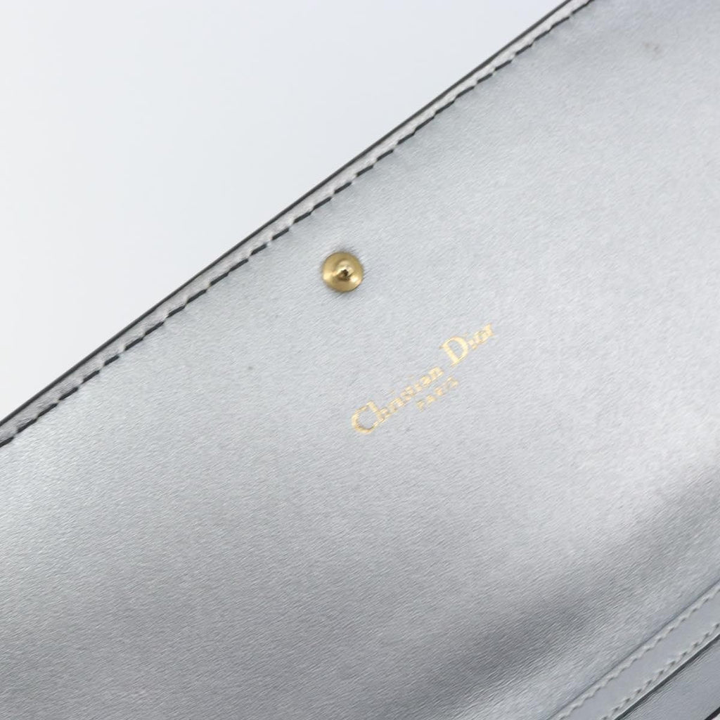 Christian Dior J'adior Croisiere Chain Wallet Leather Silver Leather Clutche & Pouche Bag (Pre-Owned)
