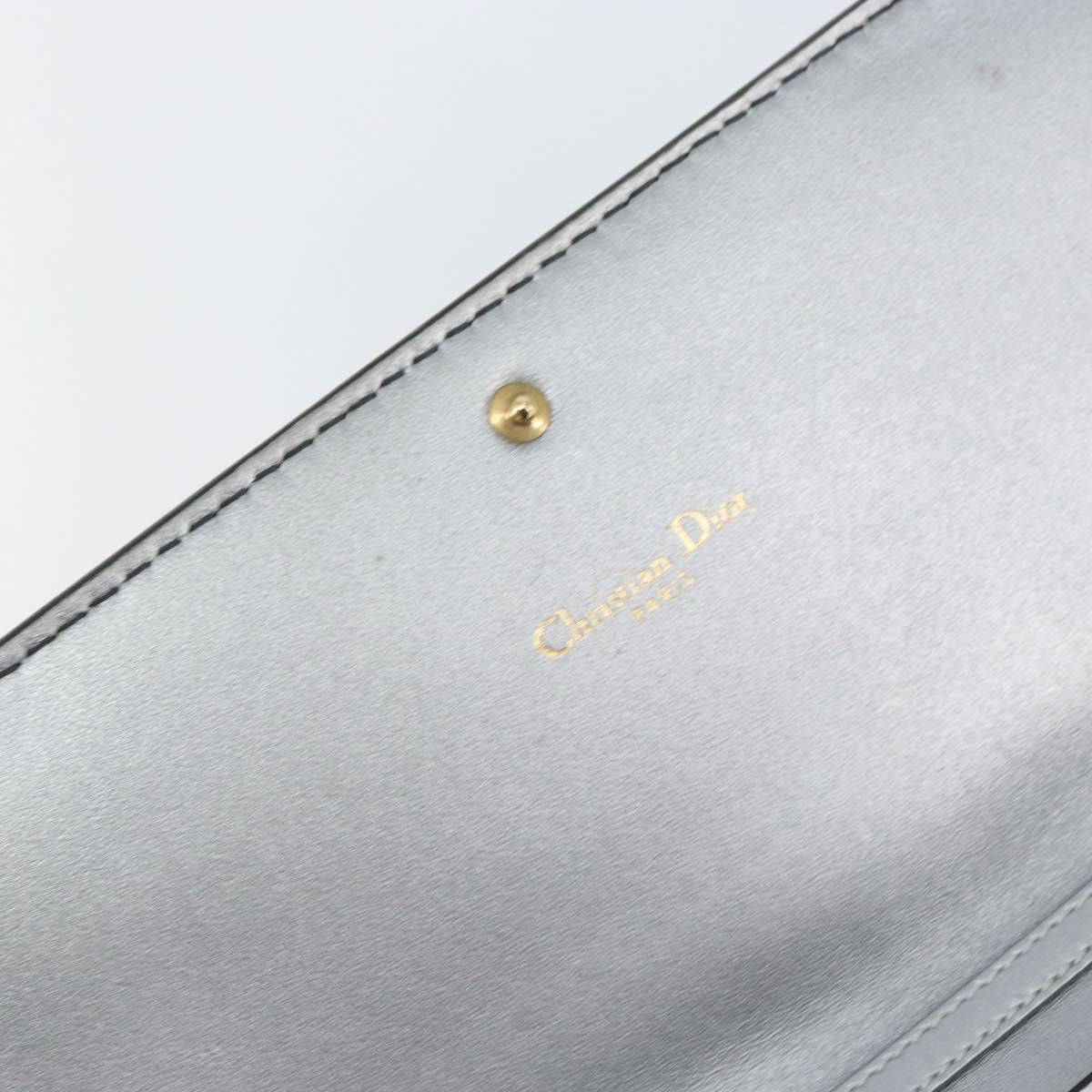 Christian Dior J'adior Croisiere Chain Wallet Leather Silver Leather Clutche & Pouche Bag (Pre-Owned)