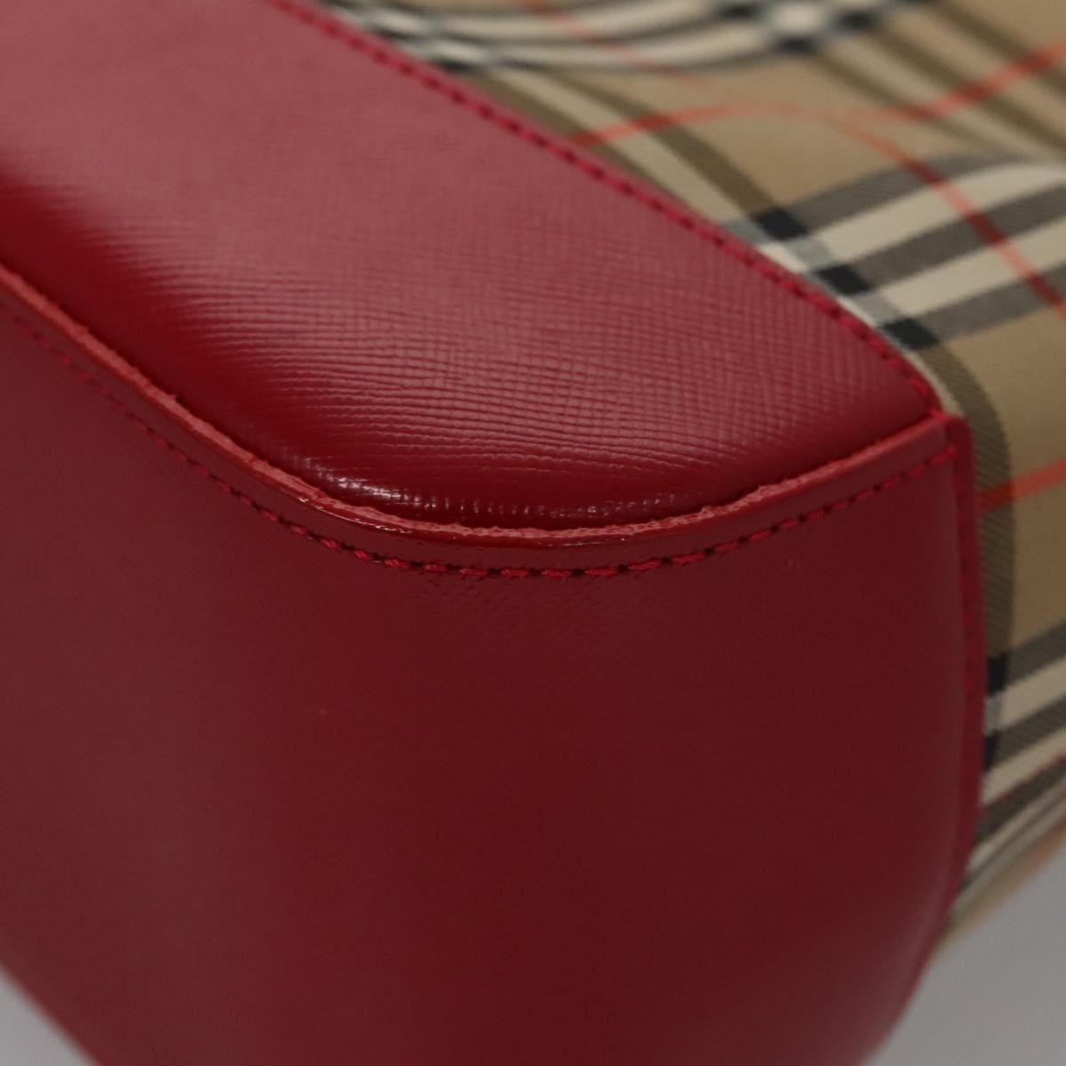 Burberry Nova Check Handbag Nova Check Canvas And Leather Beige Canvas Handbag