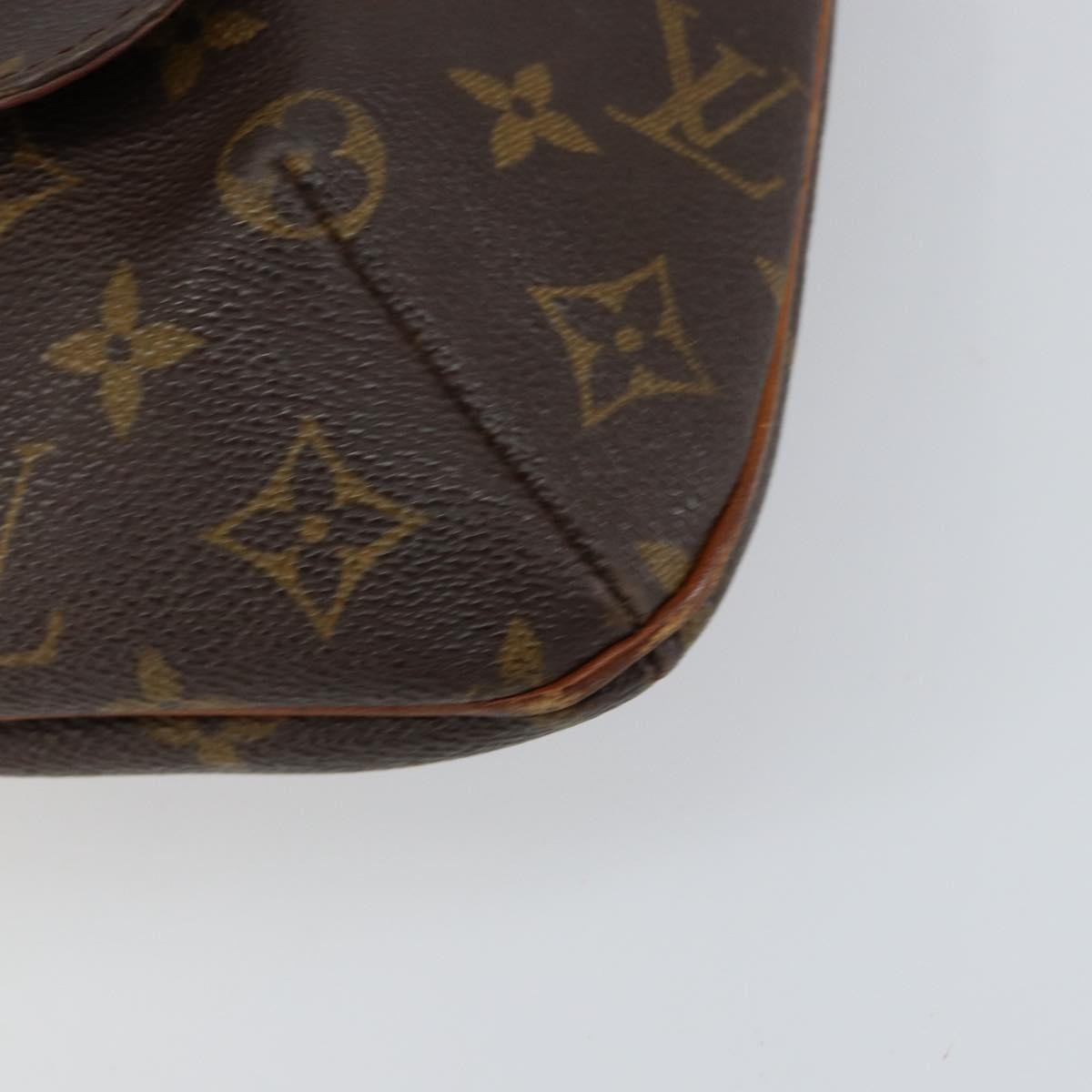 Louis Vuitton Musette Handbag Monogram Canvas Brown Canvas Shoulder Bag
