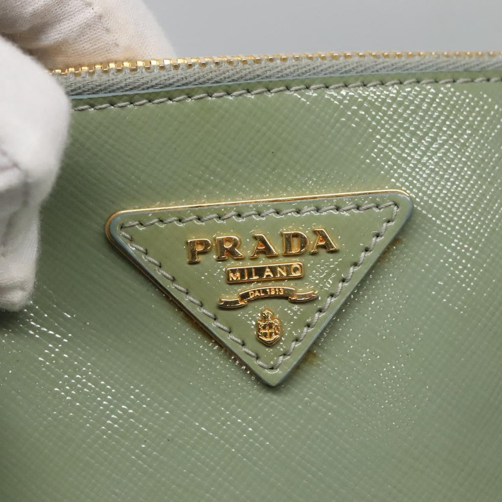 Prada Double Zip Lux Tote Saffiano Leather Gold Leather Handbag