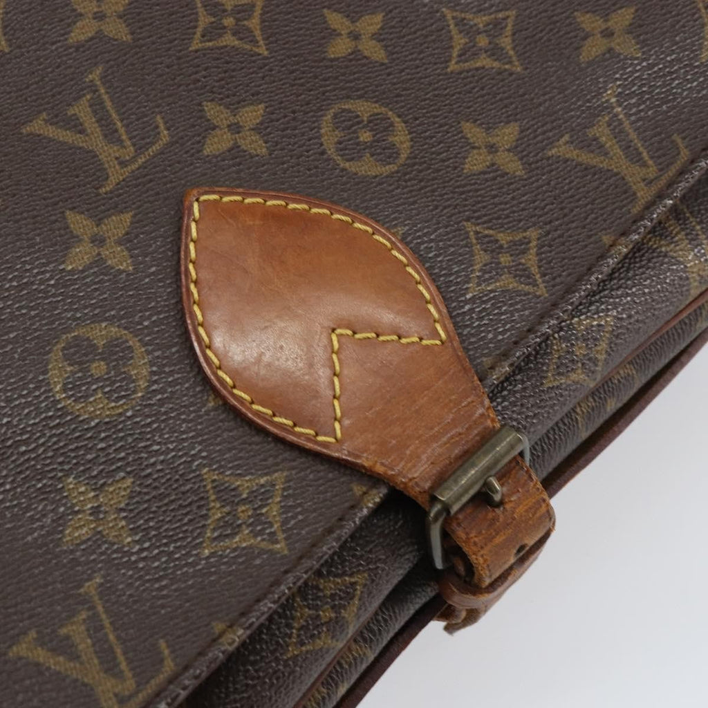 Louis Vuitton Cartouchiere Handbag Monogram Canvas Brown Canvas Shoulder Bag