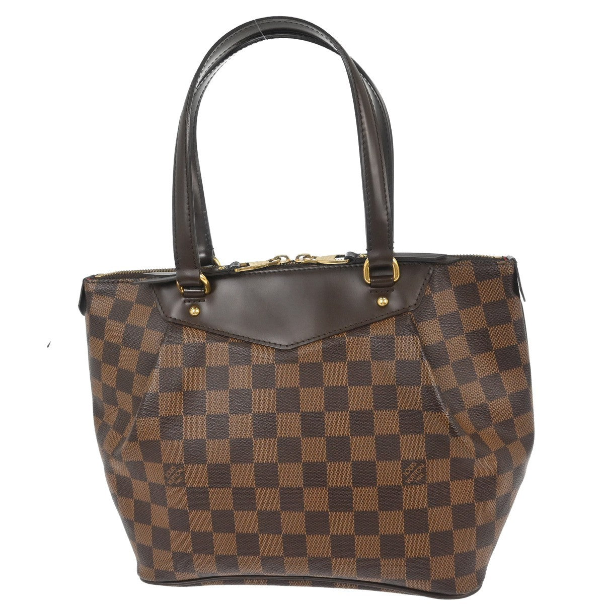 Louis Vuitton Westminster Handbag Damier Brown Canvas Tote Bag
