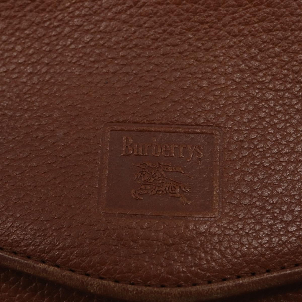 Burberry Vintage Shoulder Bag Leather Brown Leather Shoulder Bag