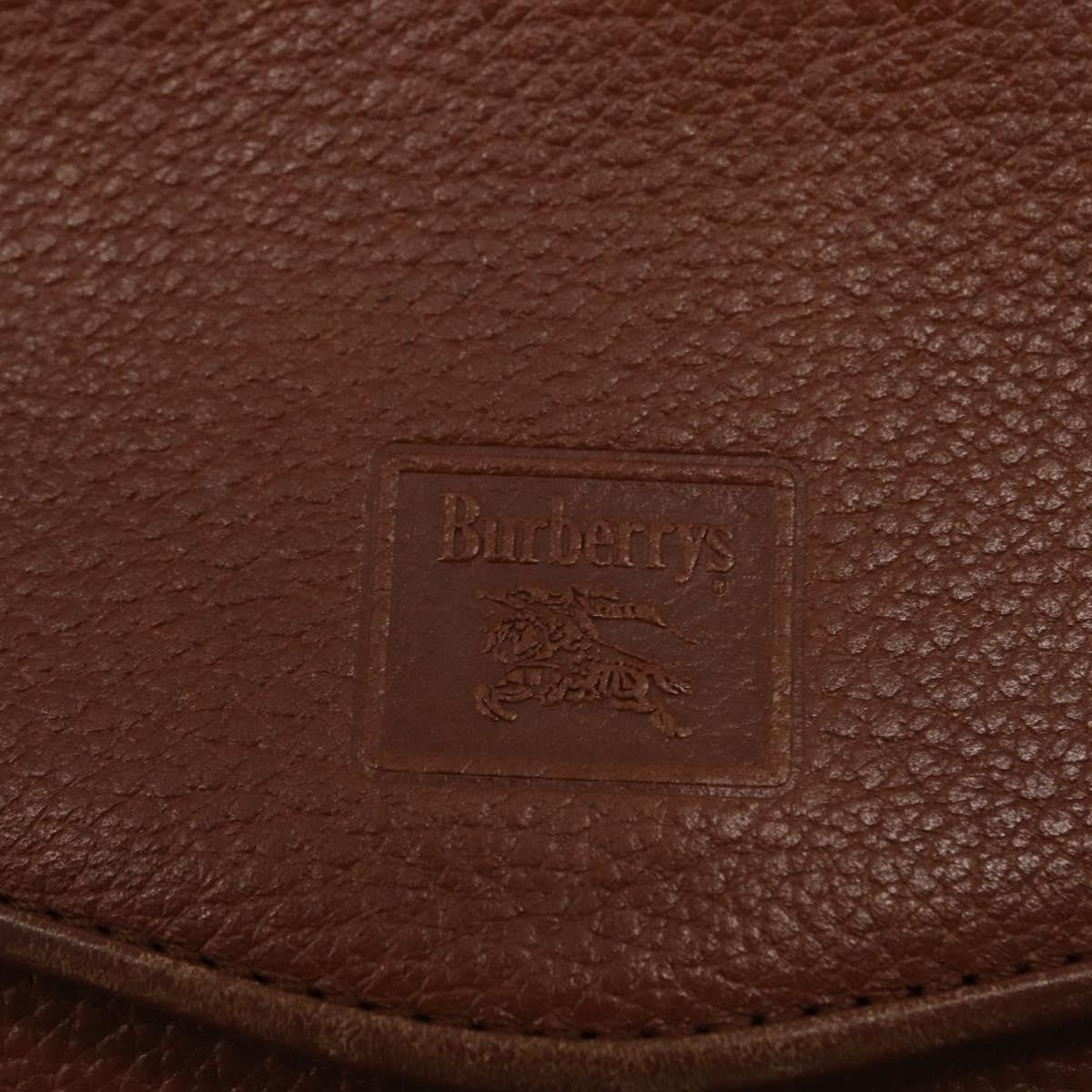 Burberry Vintage Shoulder Bag Leather Brown Leather Shoulder Bag