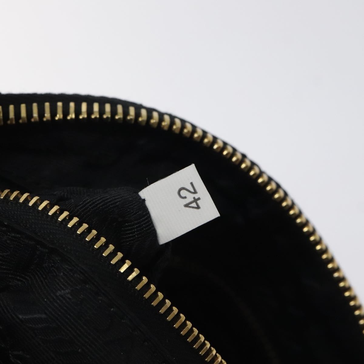 Prada Vintage Pouch Tessuto Gold Nylon Clutche & Pouche Bag