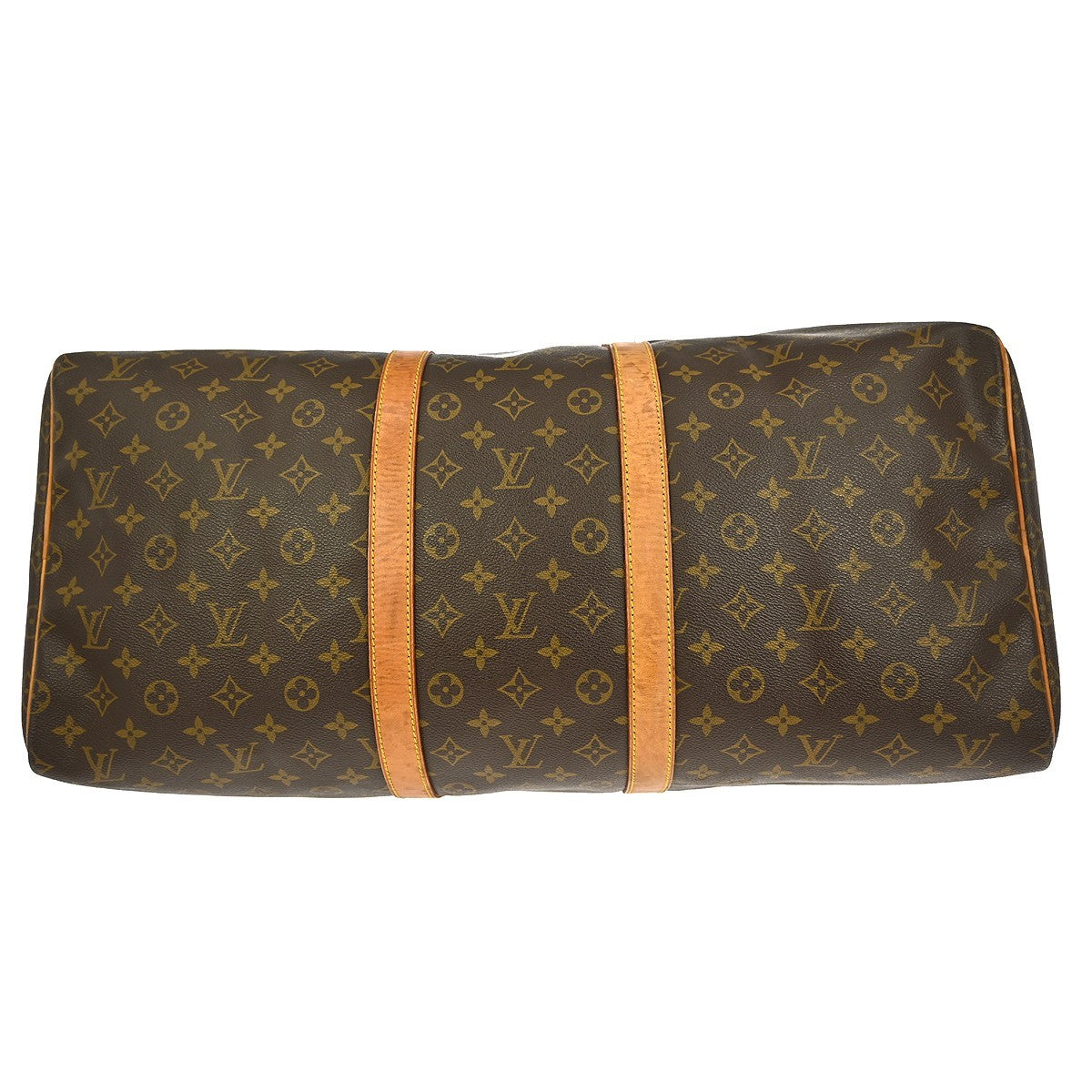 Louis Vuitton Keepall Bag Monogram Canvas Brown Canvas Travel Bag