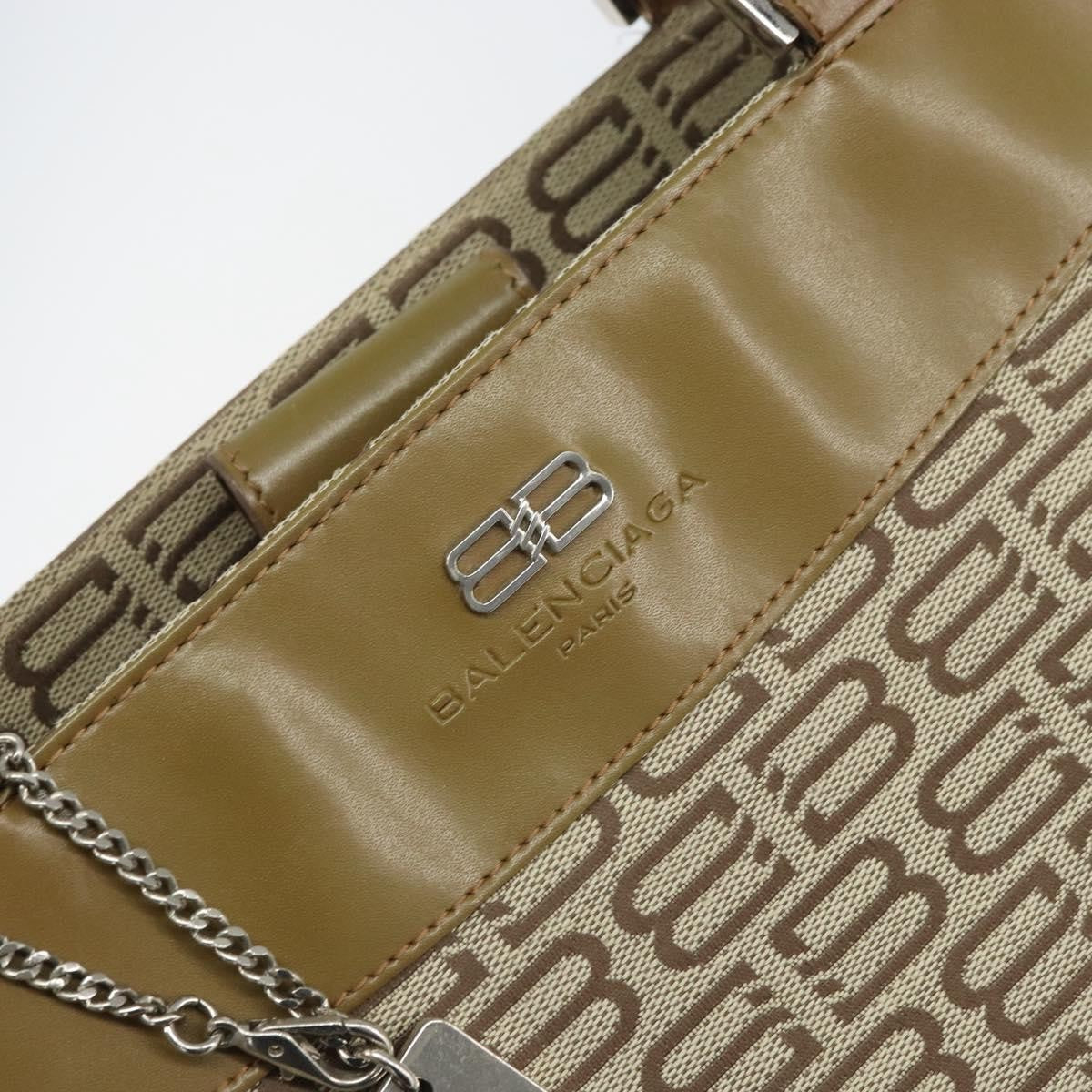 Balenciaga Vintage Handbag Canvas Beige Canvas Hand