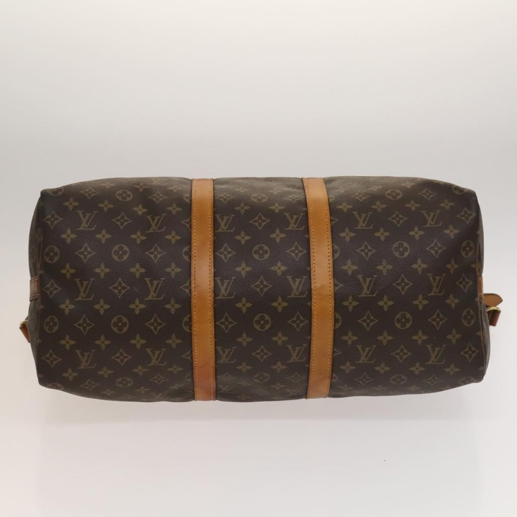 Louis Vuitton Keepall Bandouliere Bag Monogram Canvas Brown Canvas Travel Bag