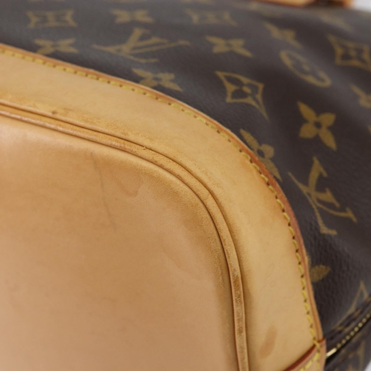 Louis Vuitton Alma Handbag Monogram Canvas Brown Canvas Handbag