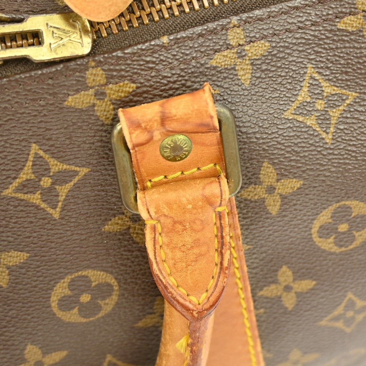 Louis Vuitton Keepall Bag Monogram Canvas Brown Canvas Travel Bag