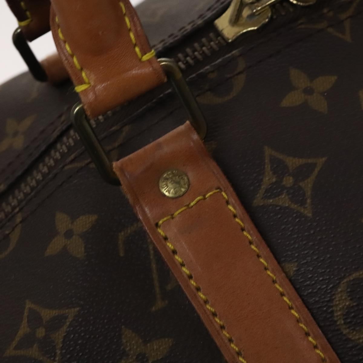 Louis Vuitton Keepall Bag Monogram Canvas Brown Canvas Travel Bag