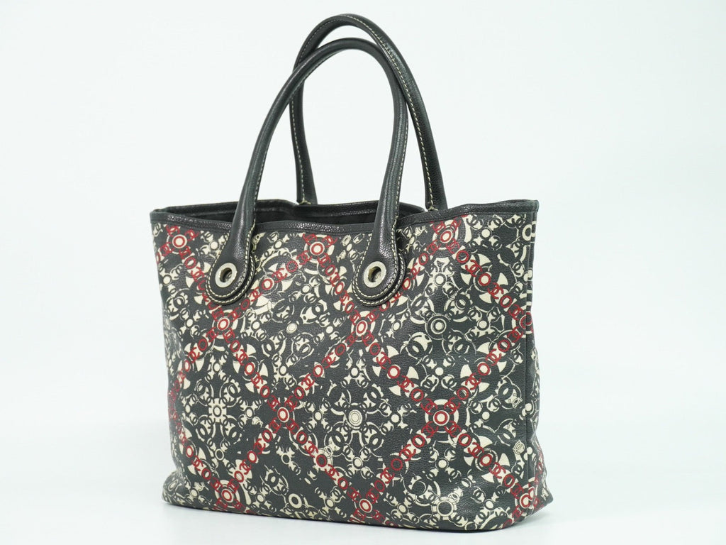 Chanel Optic Coco Tote Printed Coated Canvas With Caviar Multicolour Canvas Tote Bag Bag