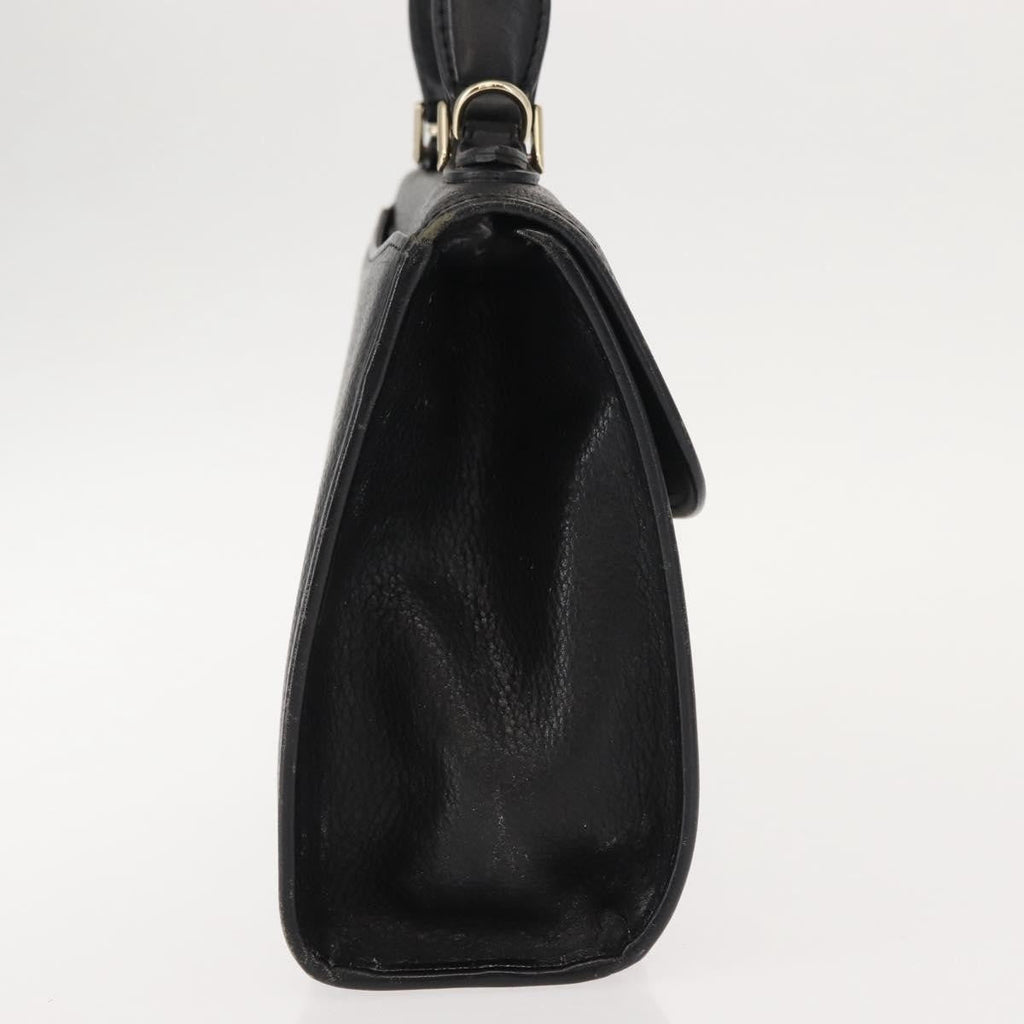 Burberry Vintage Handbag Leather Black Leather Handbag