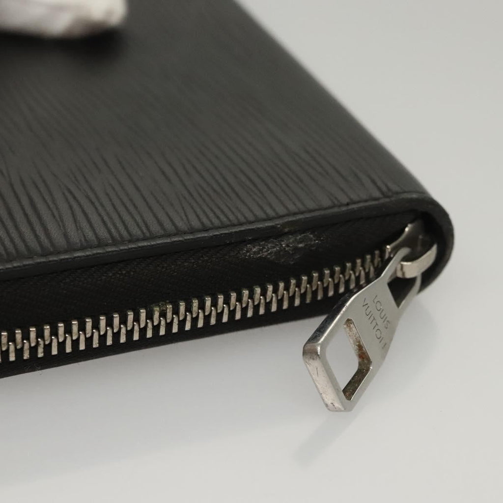 Louis Vuitton Zippy Organizer Epi Leather Black Leather Wallets Accessory