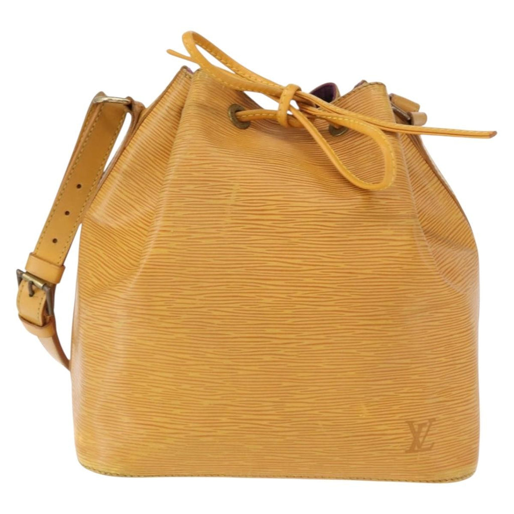Louis Vuitton Petit Noe Handbag Epi Leather Yellow Leather Shoulder Bag