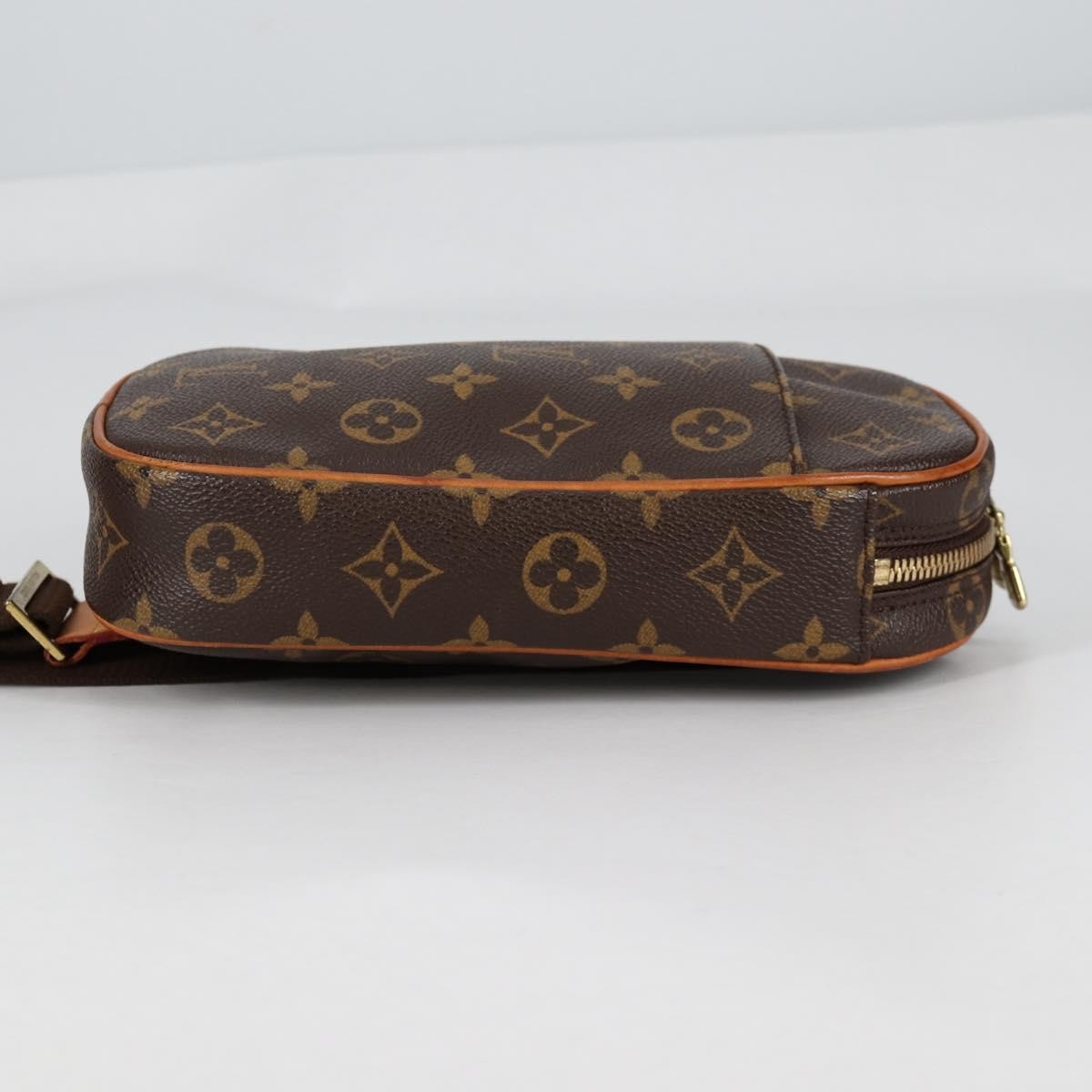Louis Vuitton Pochette Gange Monogram Canvas Brown Canvas Bag
