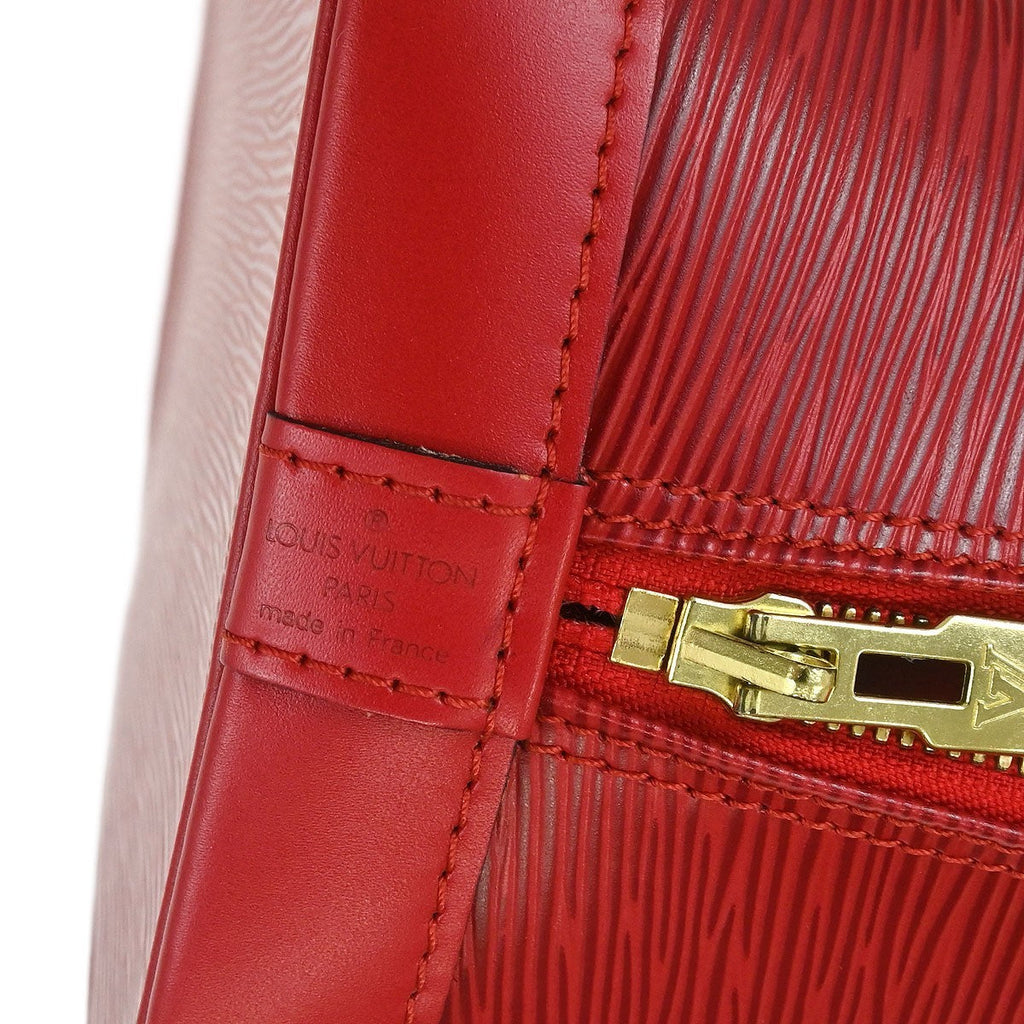 Louis Vuitton Vintage Alma Handbag Epi Leather Red Leather Handbag