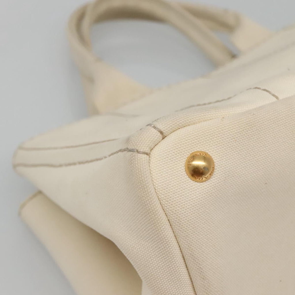 Prada Canapa Tote Canvas White Canvas Tote Bag Bag
