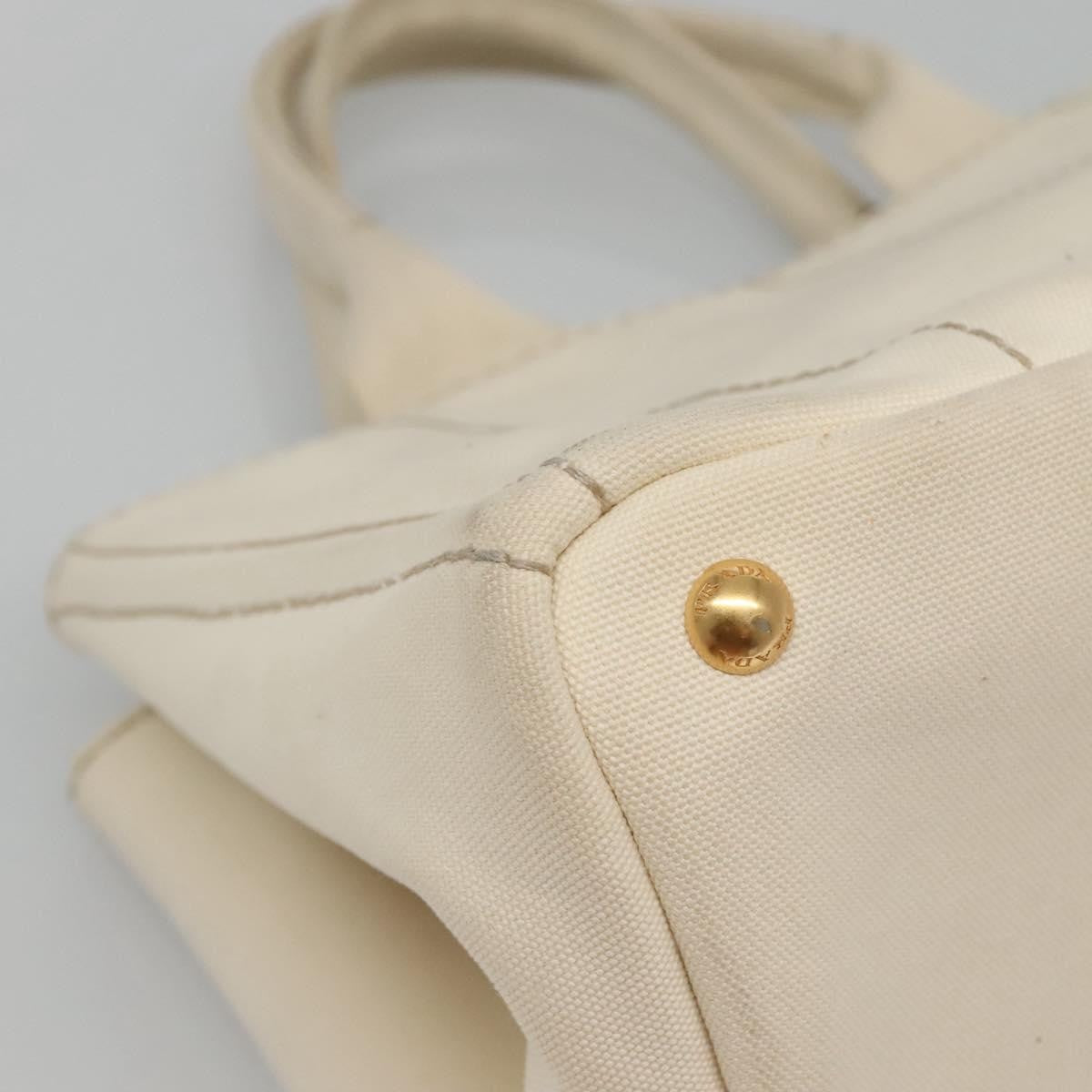 Prada Canapa Tote Canvas White Canvas Tote Bag Bag