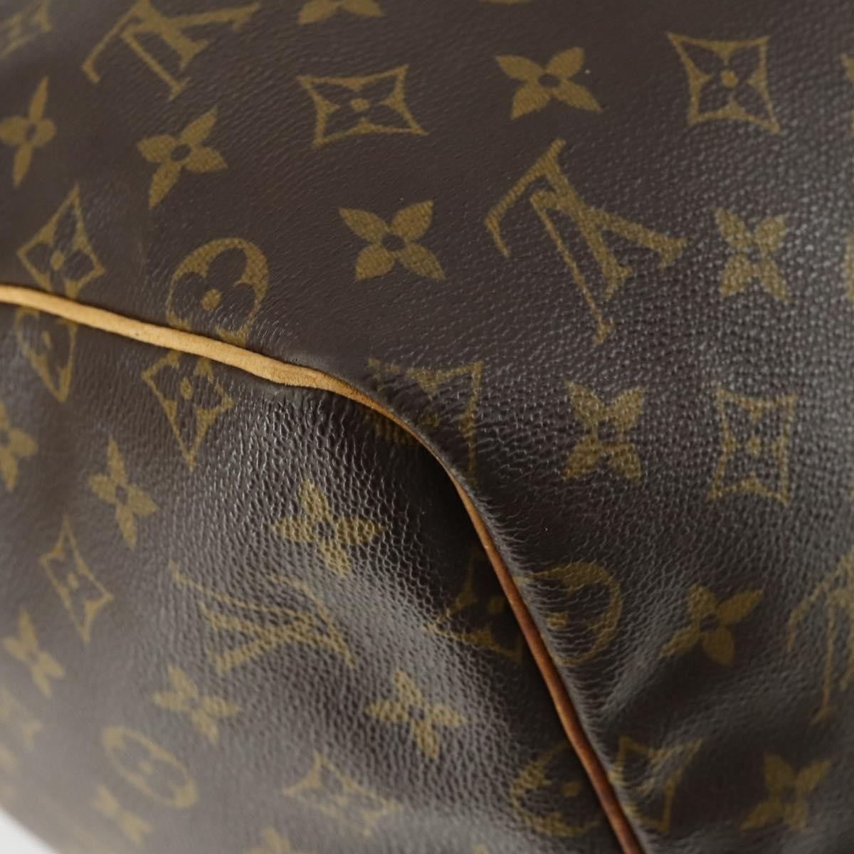 Louis Vuitton Keepall Bag Monogram Canvas Brown Canvas Travel Bag