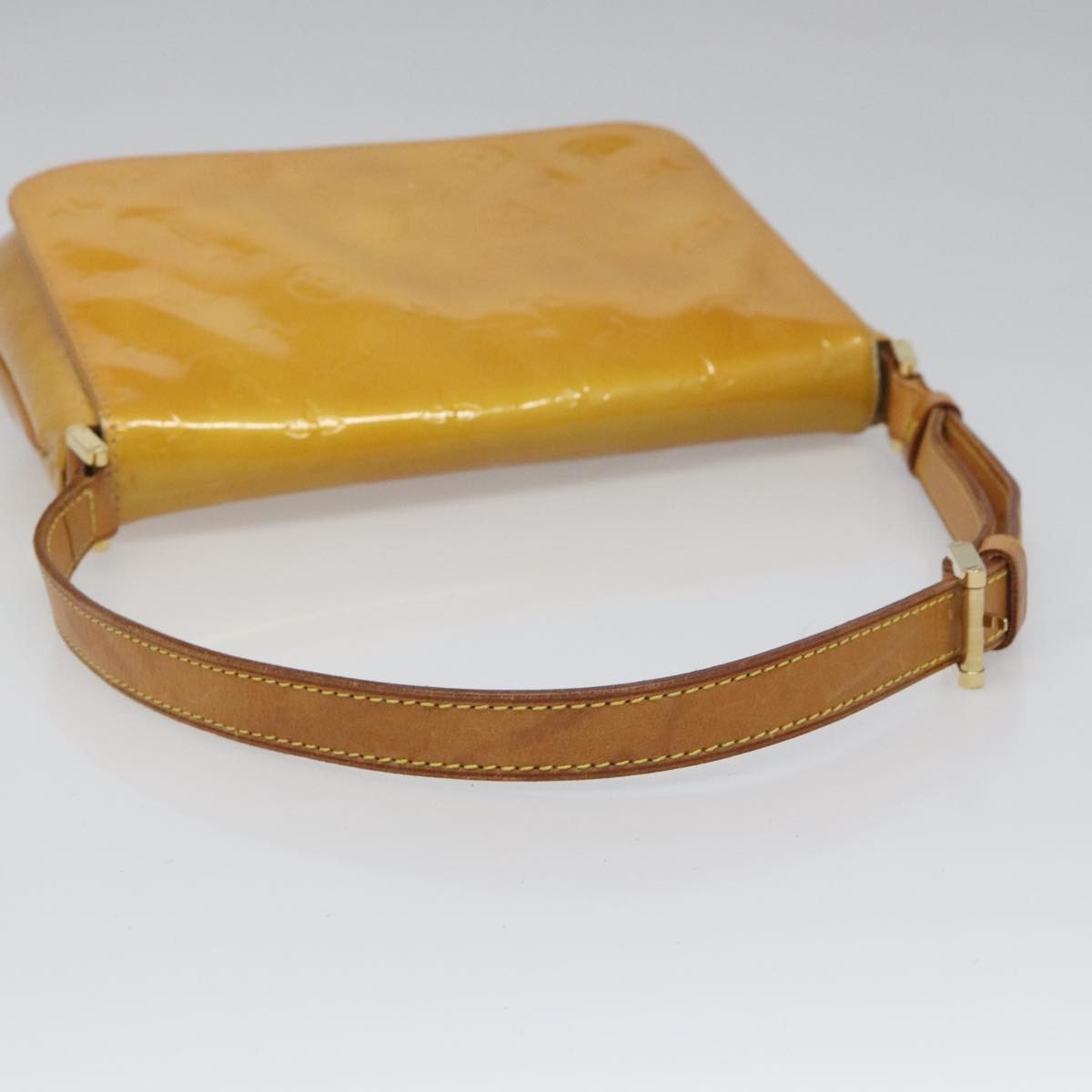 Louis Vuitton Thompson Street Handbag Monogram Vernis Beige Patent_Leather Bag