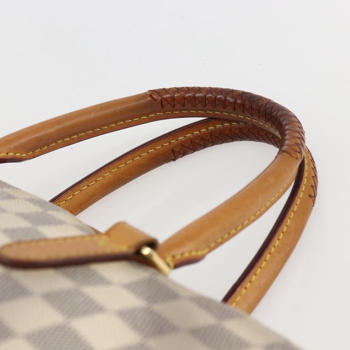 Louis Vuitton Riviera Handbag Damier White Canvas Handbag