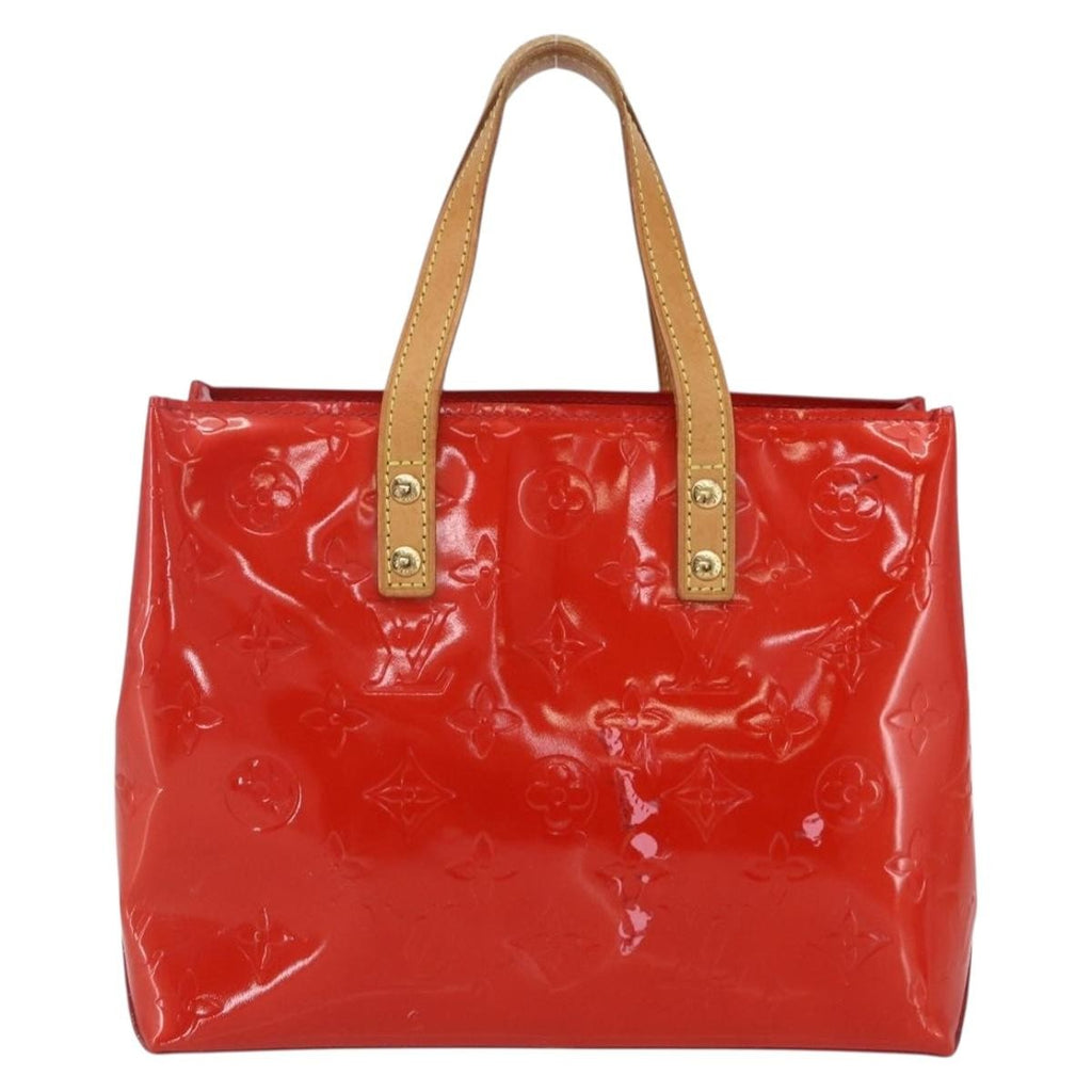 Louis Vuitton Reade Handbag Monogram Vernis Red Patent_Leather Handbag
