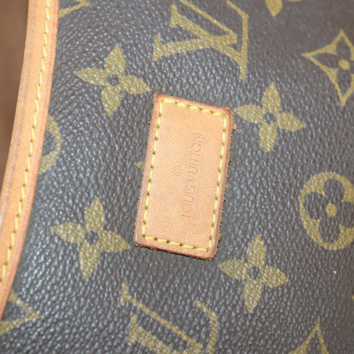 Louis Vuitton Saumur Handbag Monogram Canvas Brown Canvas Shoulder Bag