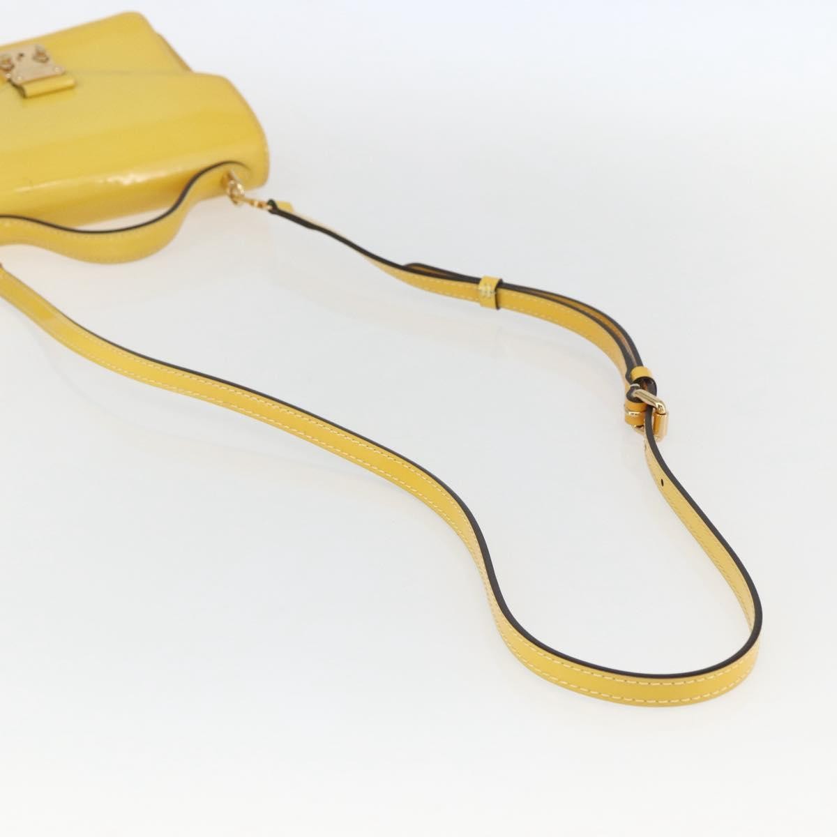 Louis Vuitton Monceau Handbag Vernis Yellow Patent_Leather Handbag