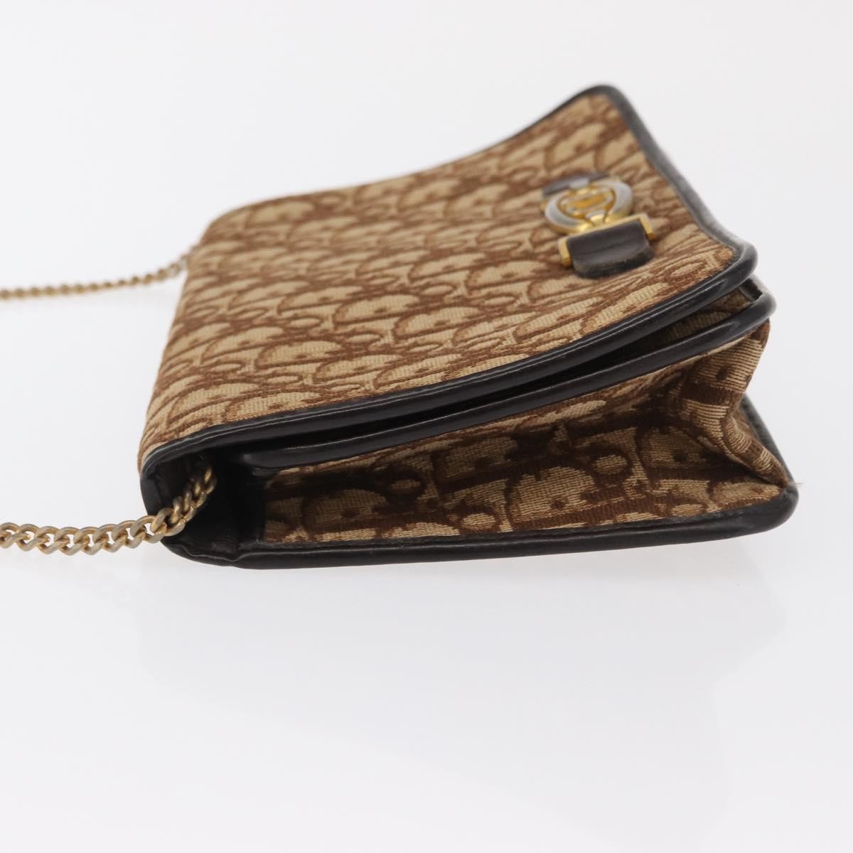 Christian Dior Vintage Trotter Shoulder Bag Canvas Beige Canvas Shoulder Bag Bag (Pre-Owned)