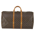Louis Vuitton Keepall Bag Monogram Canvas Brown Canvas Travel Bag