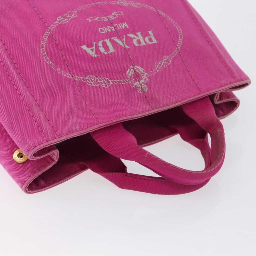 Prada Canapa Tote Canvas Pink Canvas Tote Bag Bag