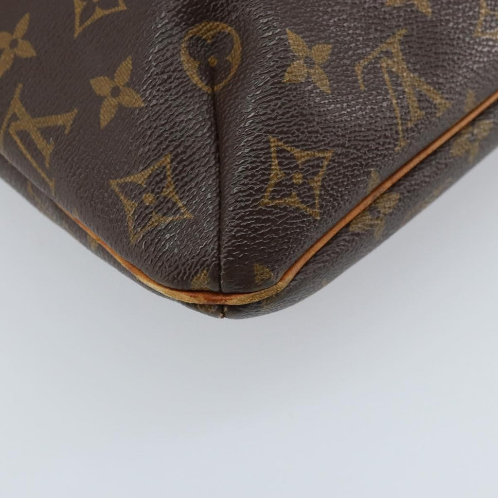 Louis Vuitton Musette Handbag Monogram Canvas Brown Canvas Shoulder Bag