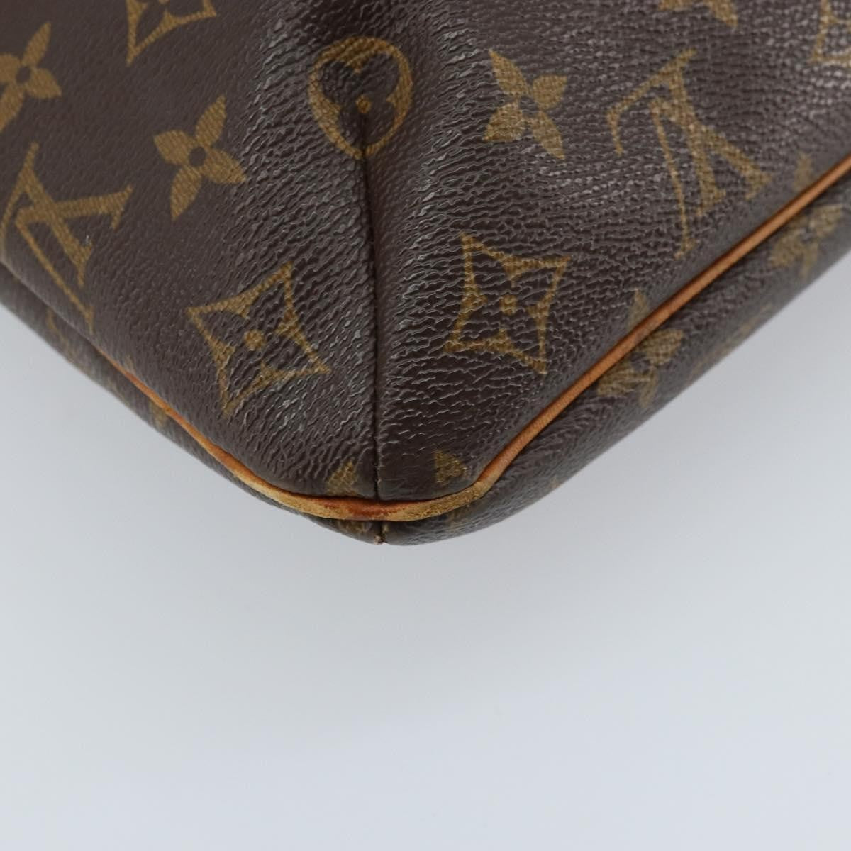 Louis Vuitton Musette Handbag Monogram Canvas Brown Canvas Shoulder Bag
