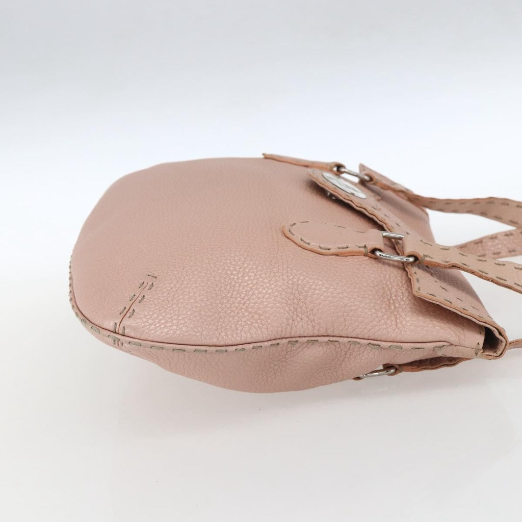 Fendi Selleria Tote Leather Pink Leather Tote Bag Bag