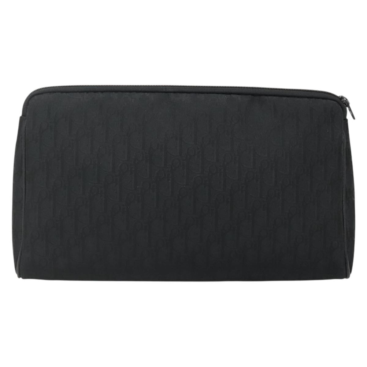 Christian Dior Trotter Pouch Diorissimo Canvas Black Canvas Clutche & Pouche Bag (Pre-Owned)