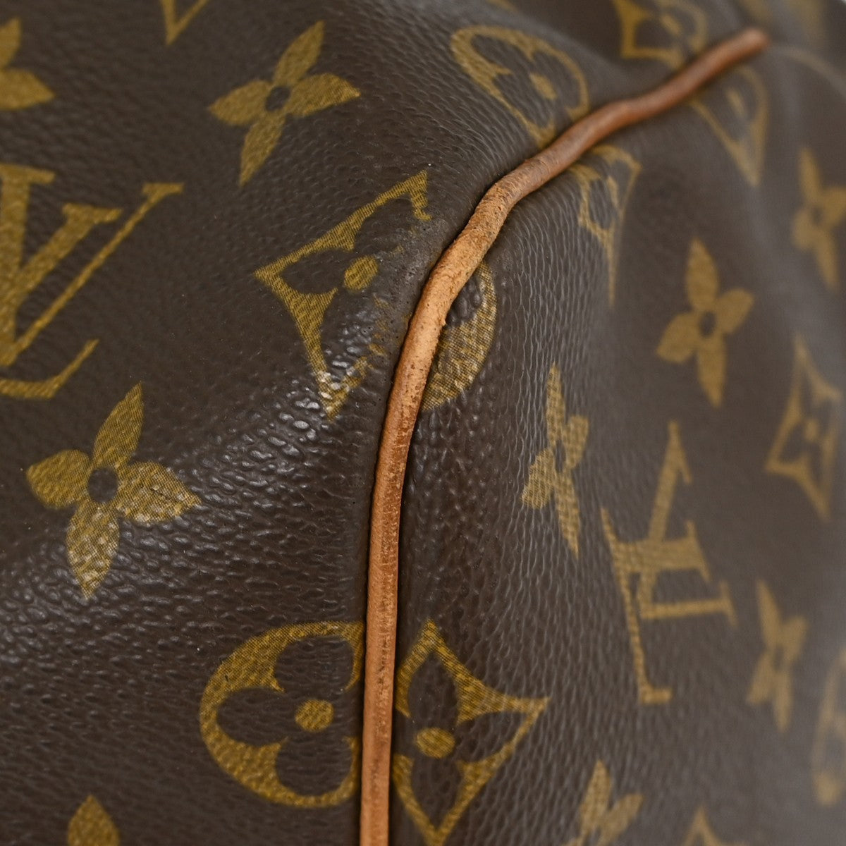Louis Vuitton Keepall Bag Monogram Canvas Brown Canvas Travel Bag
