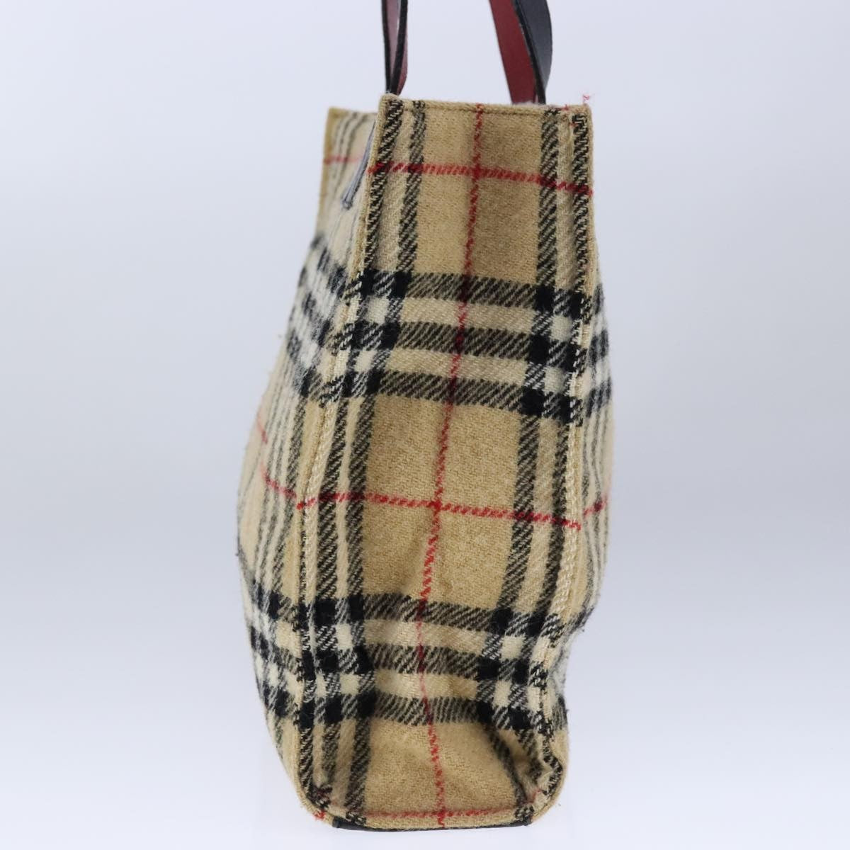 Burberry Nova Check Blue Label Cotton Beige Cotton Tote Bag
