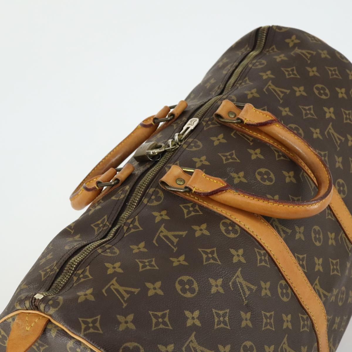 Louis Vuitton Keepall Bag Monogram Canvas Brown Canvas Travel Bag