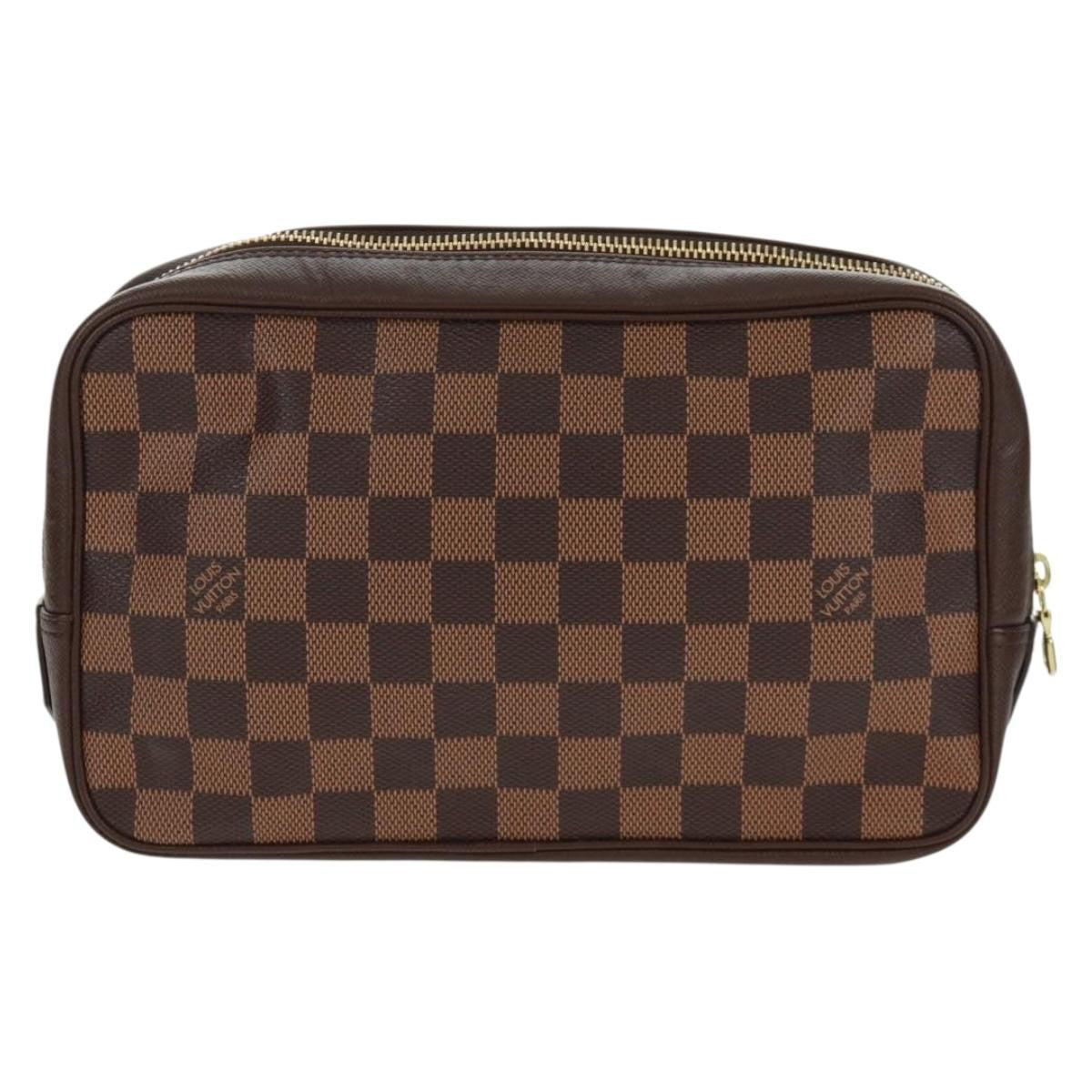 Louis Vuitton Trousse Toilette Damier Canvas Brown Canvas Clutche & Pouche Bag