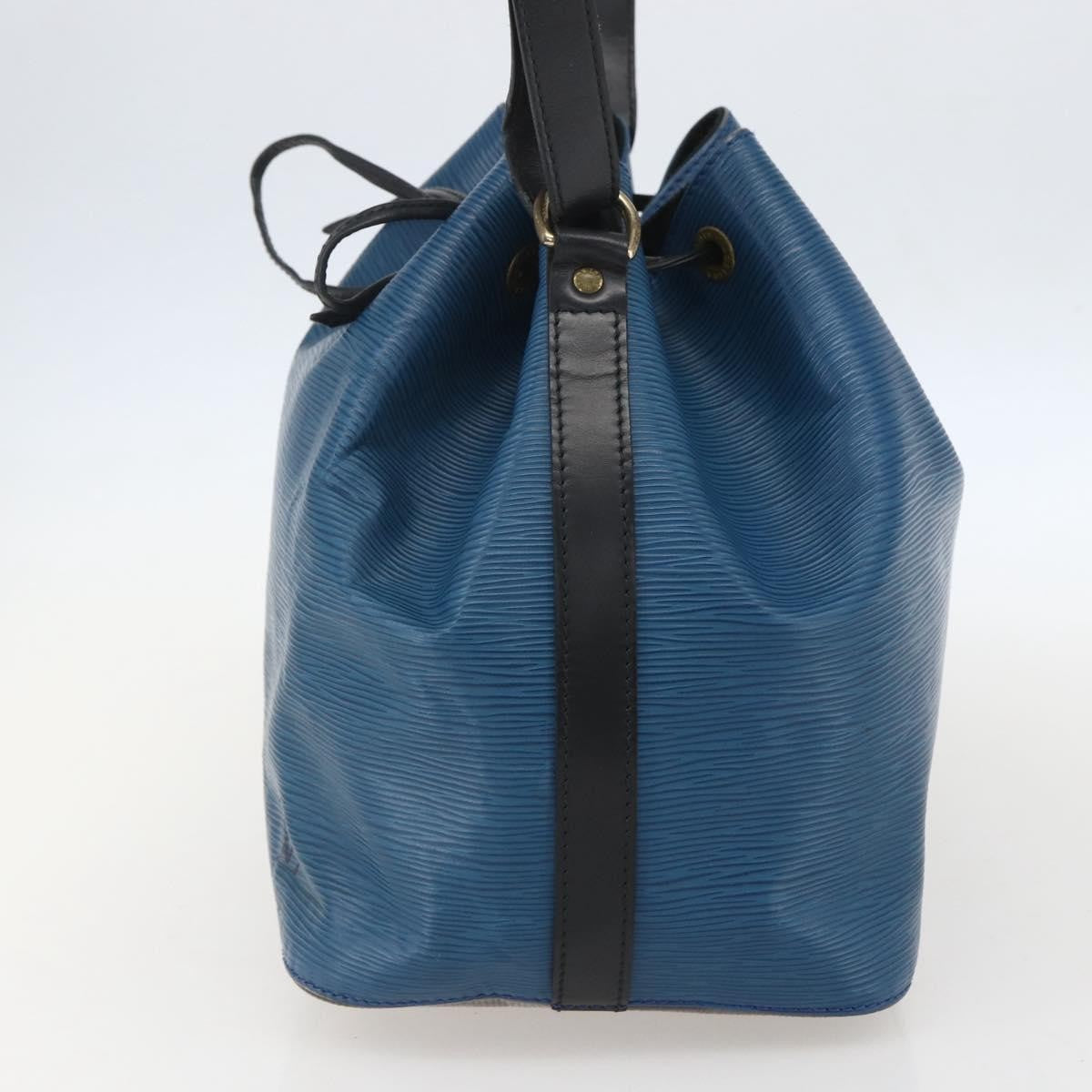 Louis Vuitton Bicolor Petit Noe Handbag Epi Leather Blue Leather Shoulder Bag