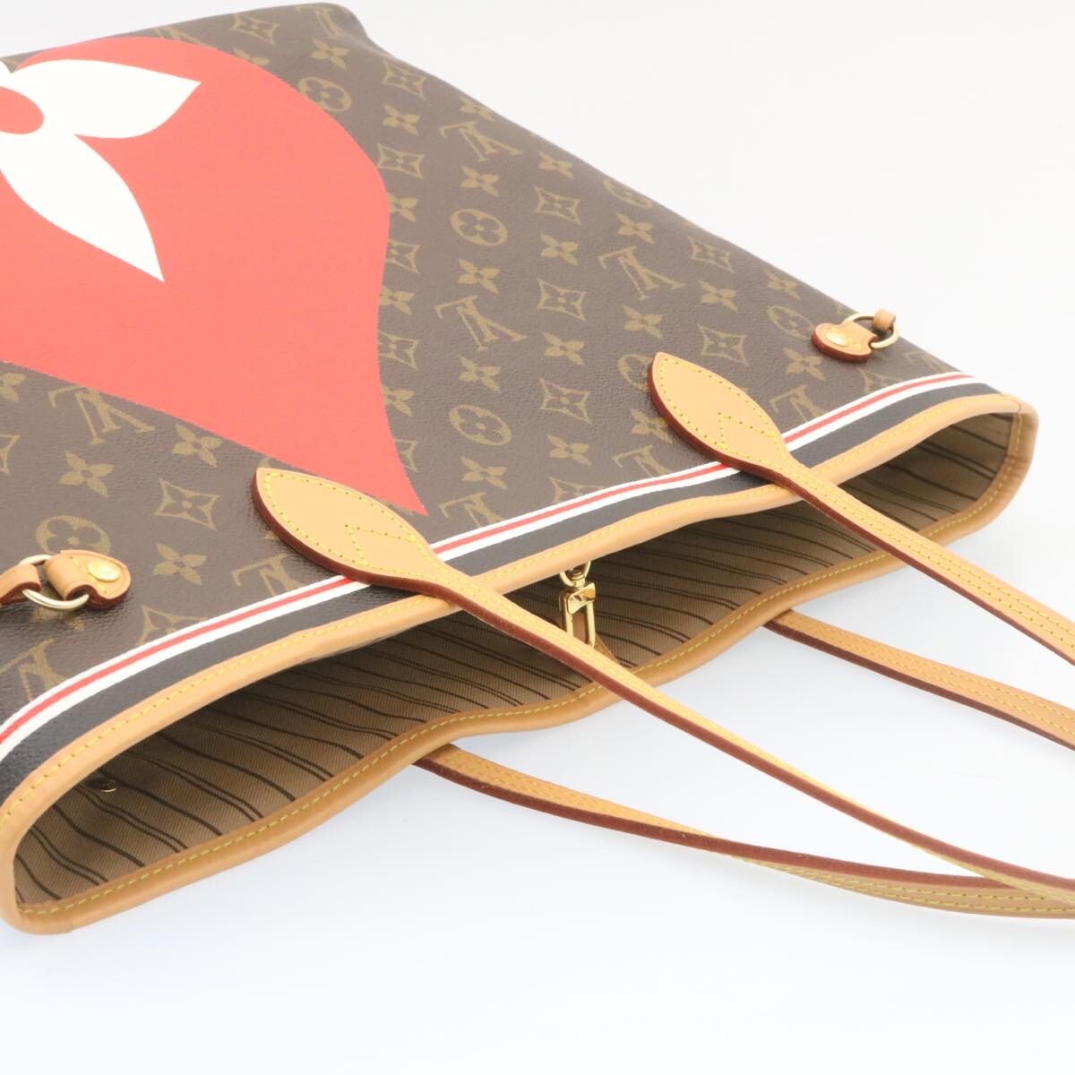 Louis Vuitton Neverfull Nm Tote Limited Edition Game On Monogram Canvas Brown Canvas Tote Bag