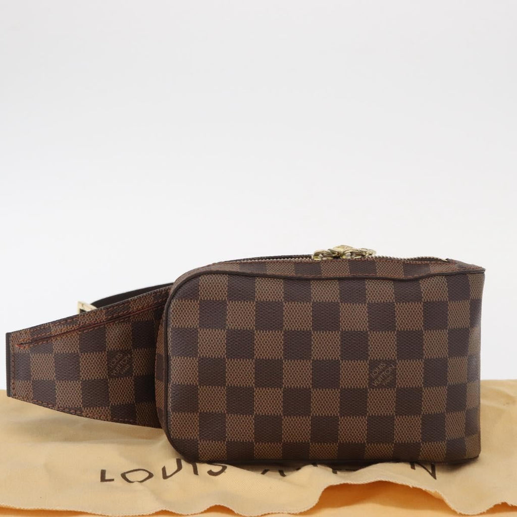 Louis Vuitton Geronimos Waist Bag Damier Brown Canvas Clutche & Pouche Bag